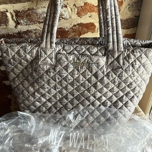 New Mz Wallace Jute Metro tote deluxe